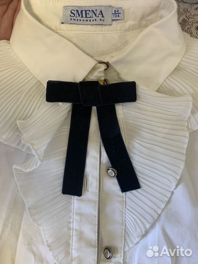 Школьная блузка 134 на девочку