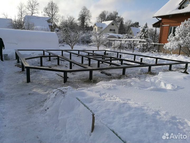 Установка винтовых свай