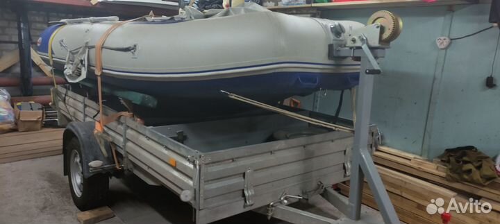 Лодка Badger HD 390, мотор Nissan Marine18, прицеп