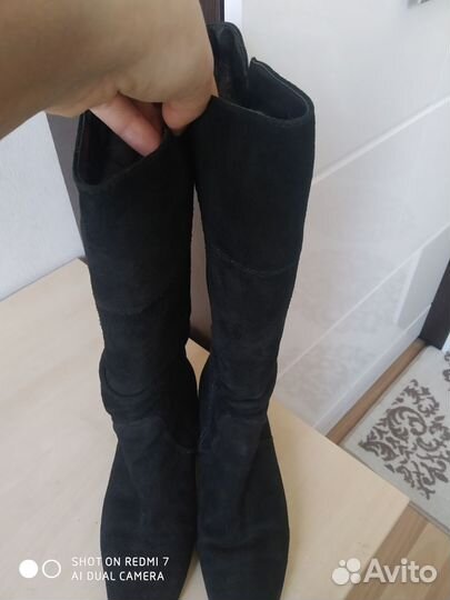 Зимние натуральные сапоги