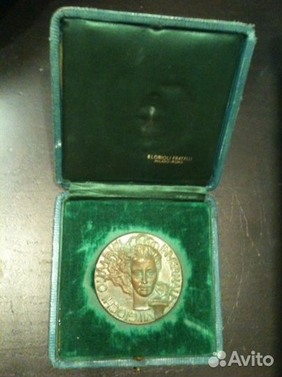 Медаль наградная бронза зимняя Олимпиада 1956