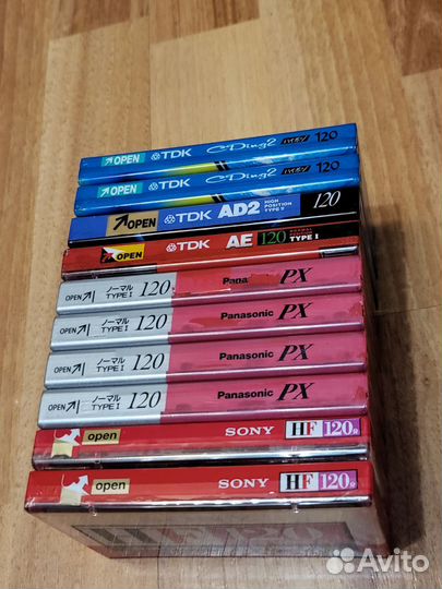 Комплект аудиокассет 120 мин новых