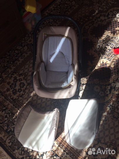 Коляска Lonex Retro 3 в 1 плетеная корзина