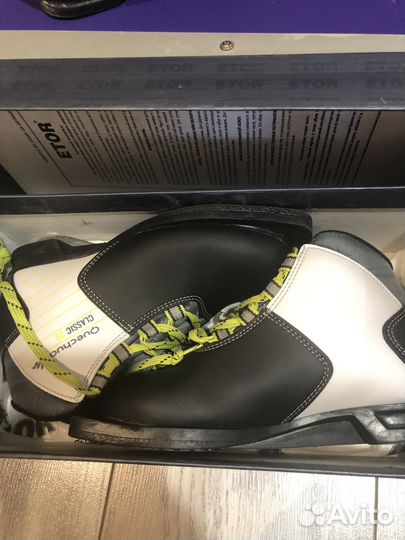 Детские лыжи с креплением +ботинки