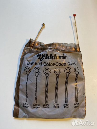 Струны для гитары d'addario металлические