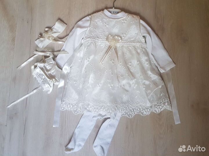 Комплект для девочки (крестильный набор)