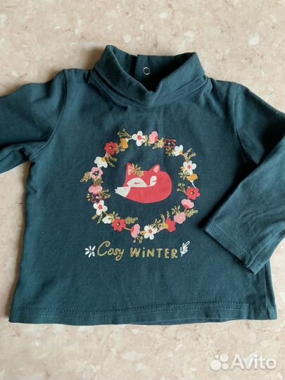 Джемпер водолазка для девочки 74
