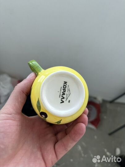 Чашка с блюдцем, чайная пара маслины