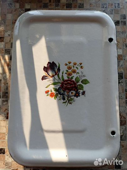 Лоток для холодца эмалированный СССР