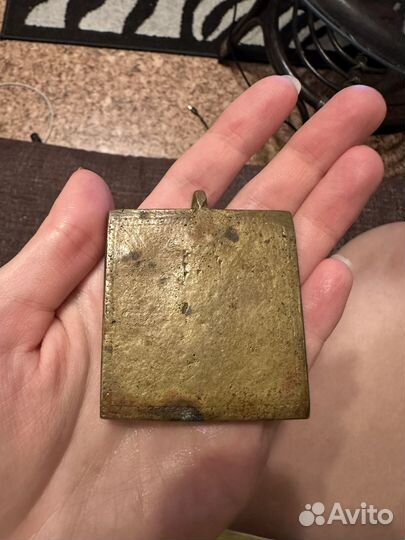 Икона медная Спас нерукотворный