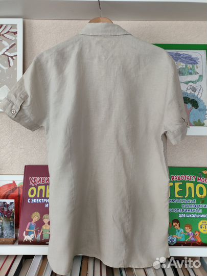 Льняная рубашка женская 50 размер