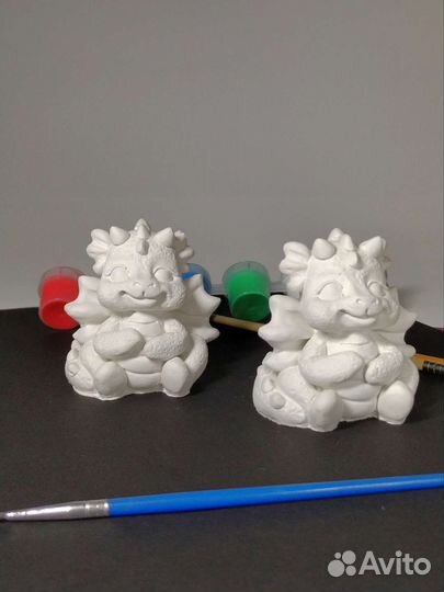 Раскраска из гипса Драконы