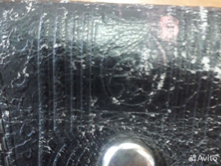 Винтажный кож. футляр для маникюрного набора, винт