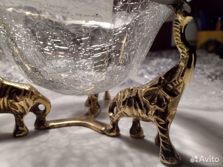 Конфетница латунь