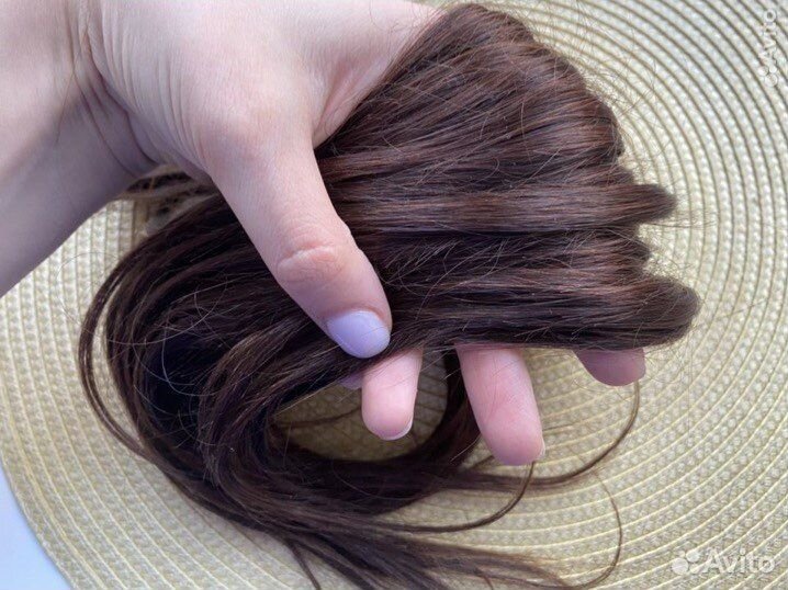 Волосы после ленточного наращивания бу 40 см