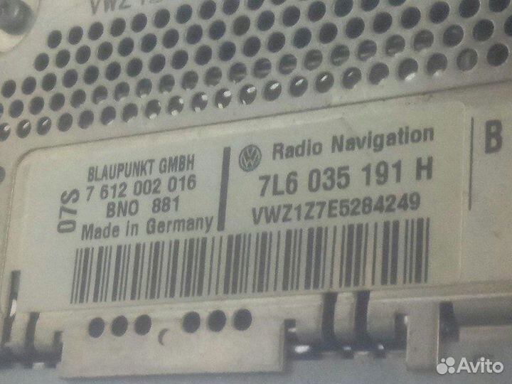 Магнитола Volkswagen Touareg 7L