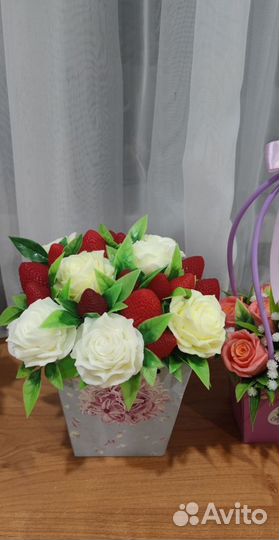 Букет цветов из мыла ручной работы