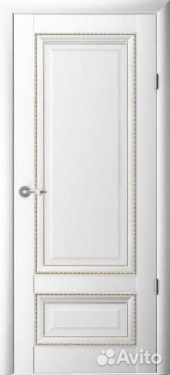 Межкомнатная дверь Версаль 1 глухая белый 900x2000