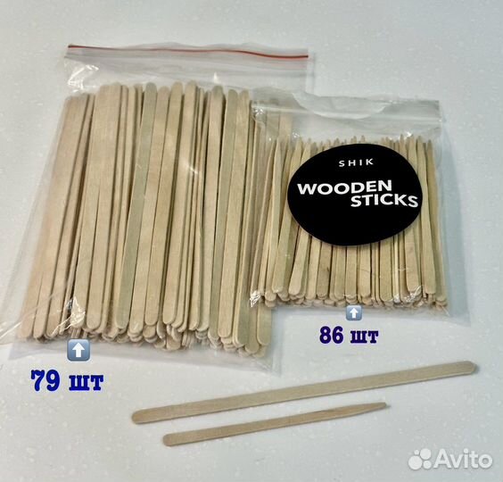 Деревянные шпатели для нанесения воска