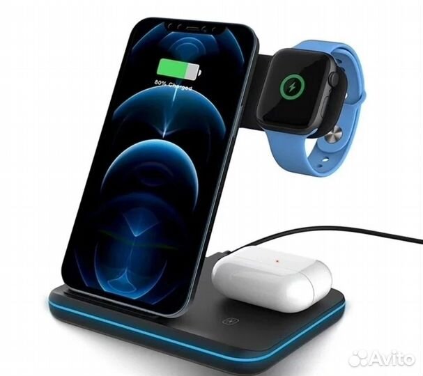 Беспроводное зарядное устройство 3 в 1