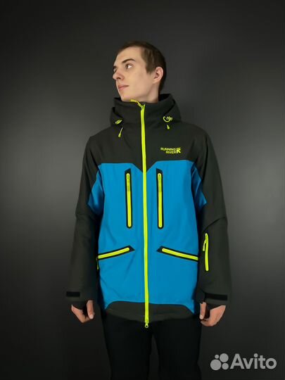 Куртка горнолыжная унисекс Running River голубая