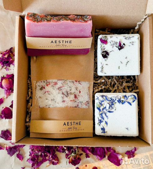 Подарочные наборы «Бомбочка + Мыло ручной работы»