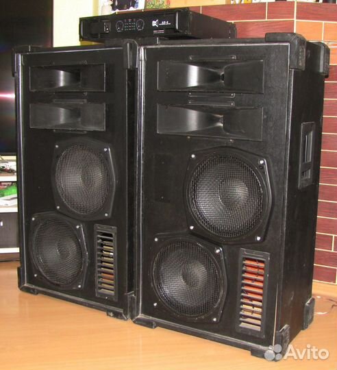 Колонки VFA-Pro 2100W 2шт Усилитель мощности звука