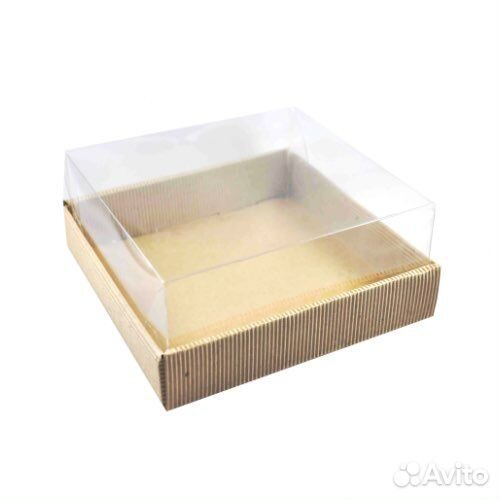 Коробка подарочная квадрат картон, 18,3*18,3*6 см
