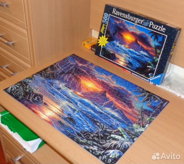 Комплект пазлов разных размеров