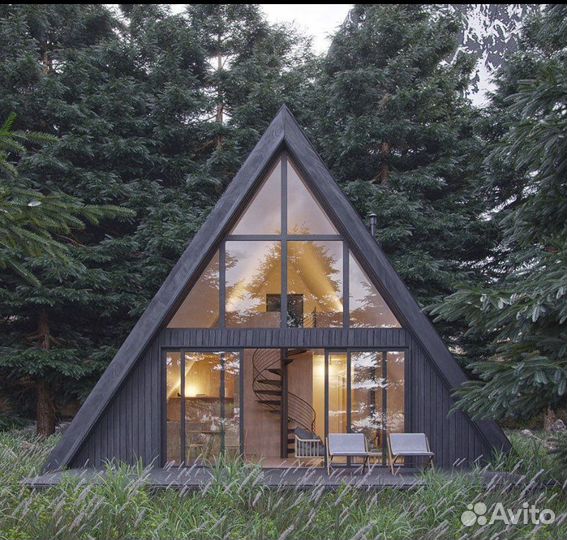 Каркасный дом A-Frame 100 м2 под ключ
