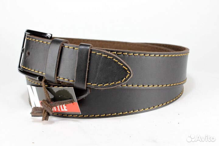 Мужской кожаный ремень 40 мм