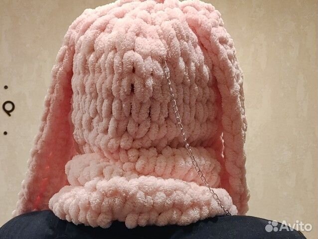 Балаклава вязаная с ушками