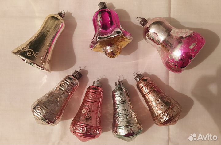 Елочные игрушки картонаж СССР