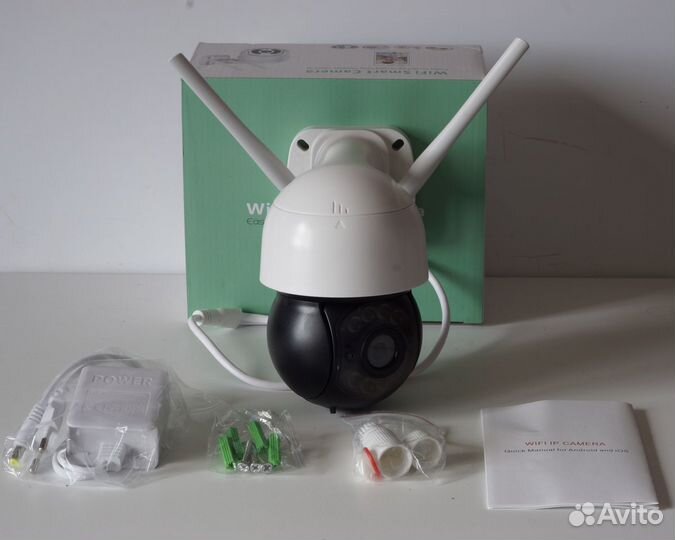 4Мп IP Камера видеонаблюдения уличная поворотная