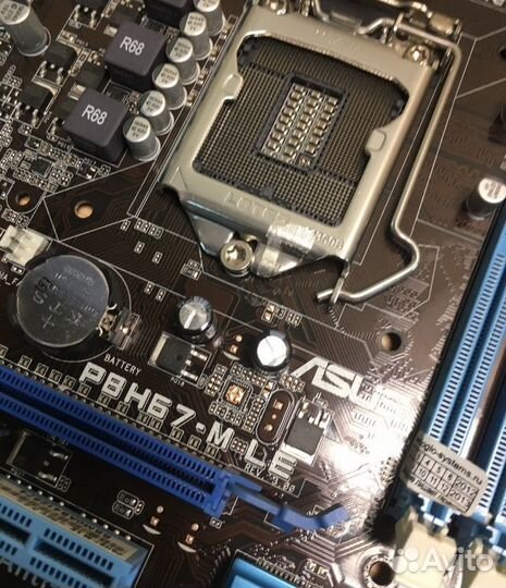 Материнская плата asus P8H67-M LE с i3