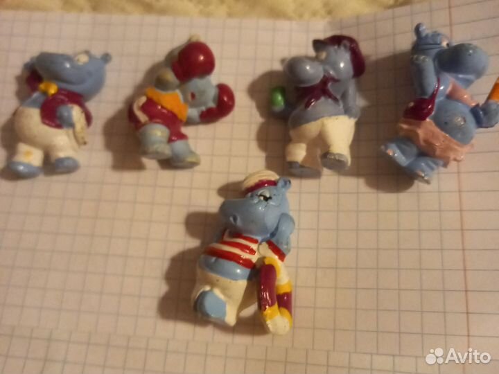 Игрушки из киндера, бегемоты