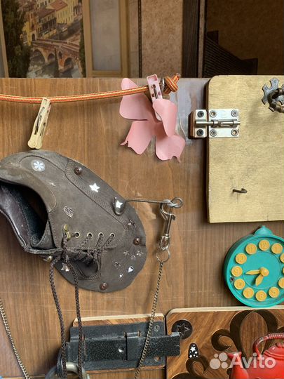 Бизиборд детский со светом