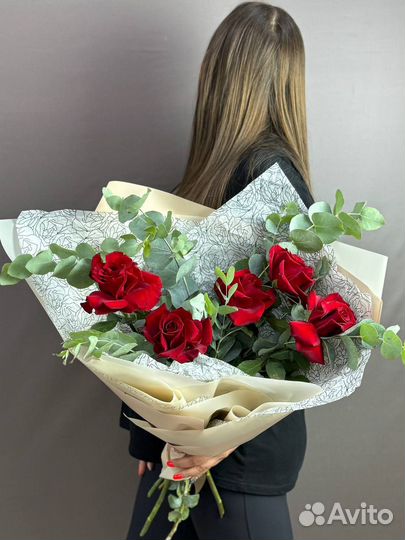 Букет из 5 французских роз