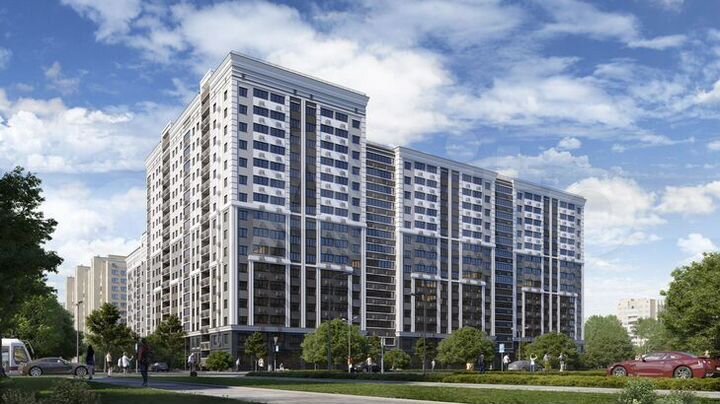 1-к. квартира, 50 м², 3/14 эт.