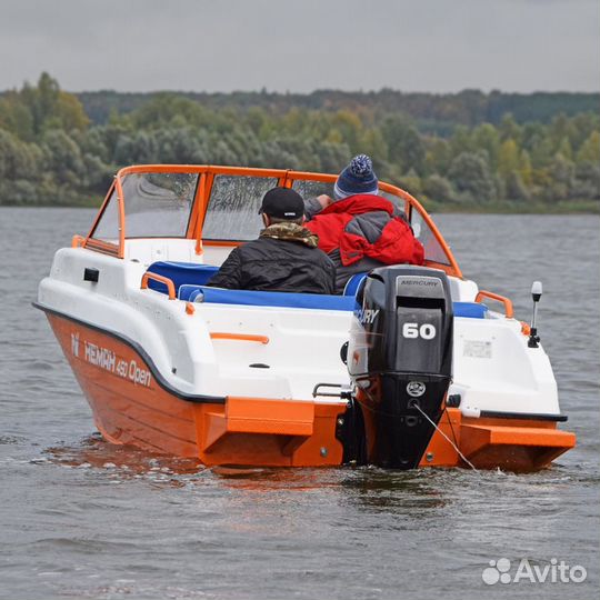 Новый катер Неман 450 Open с алюминиевым корпусом