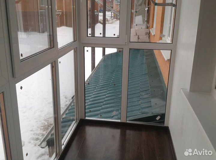 Остекление балконов и лоджий в рассрочку D1435