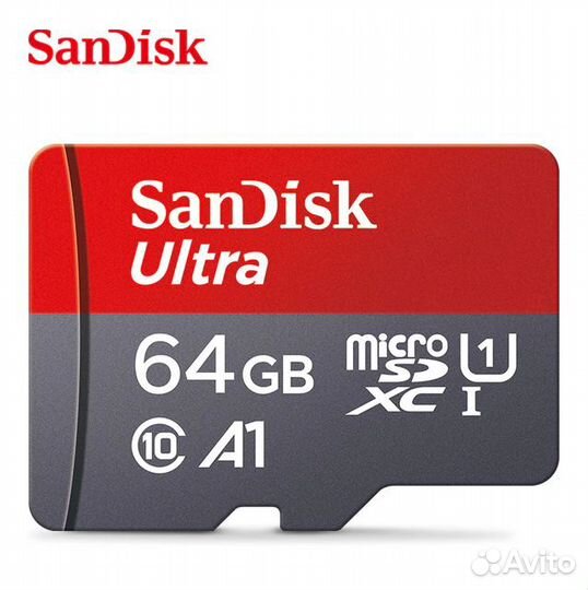 Карта памяти micro sd 64gb Sandisk