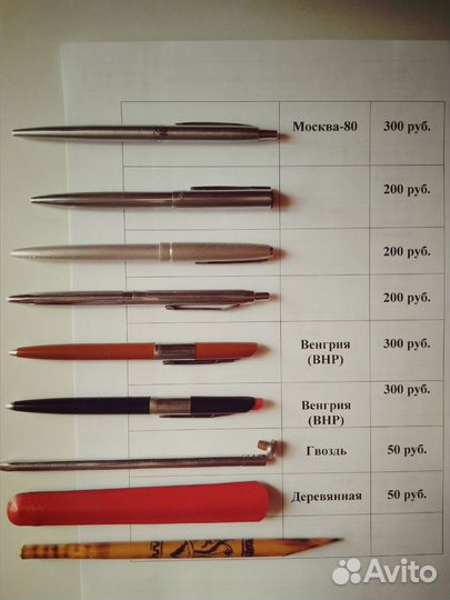 Карандаши механические, винтажные авторучки