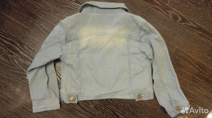 Костюм: куртка + джинсы дев. 5-7 лет