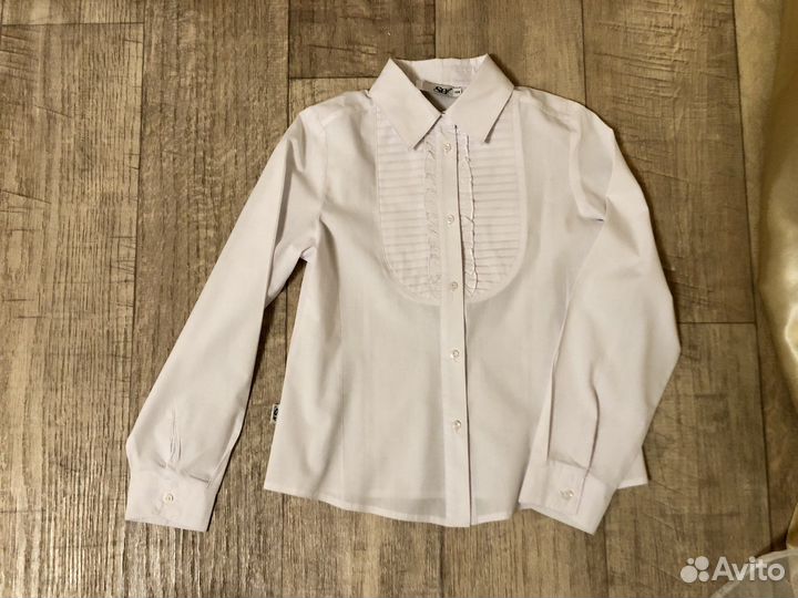 Рубашка школьная для девочки, 134
