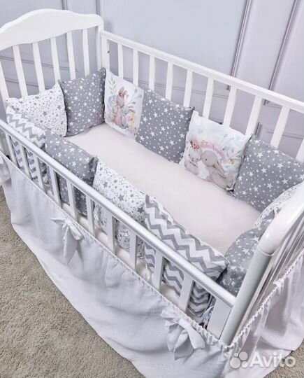 Бортики в детскую кроватку