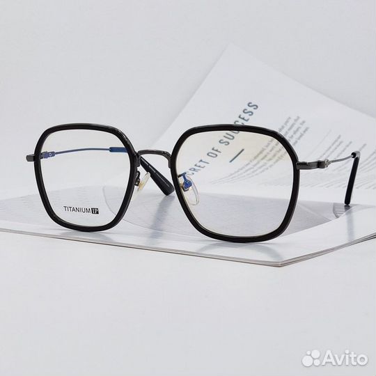 Оправа для очков Chrome Hearts черные титан