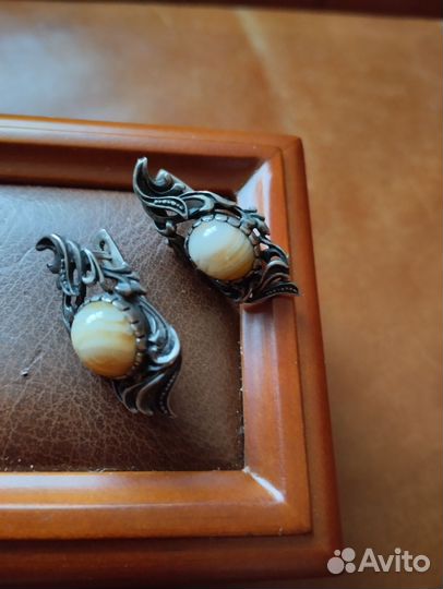 Серьги серебро