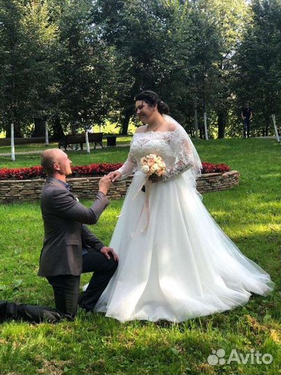Свадебное платье пышное
