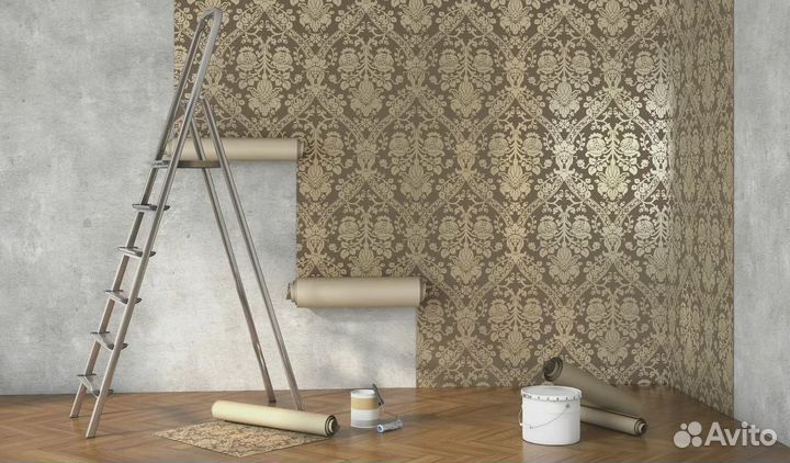 Малярные работы поклейка обоев